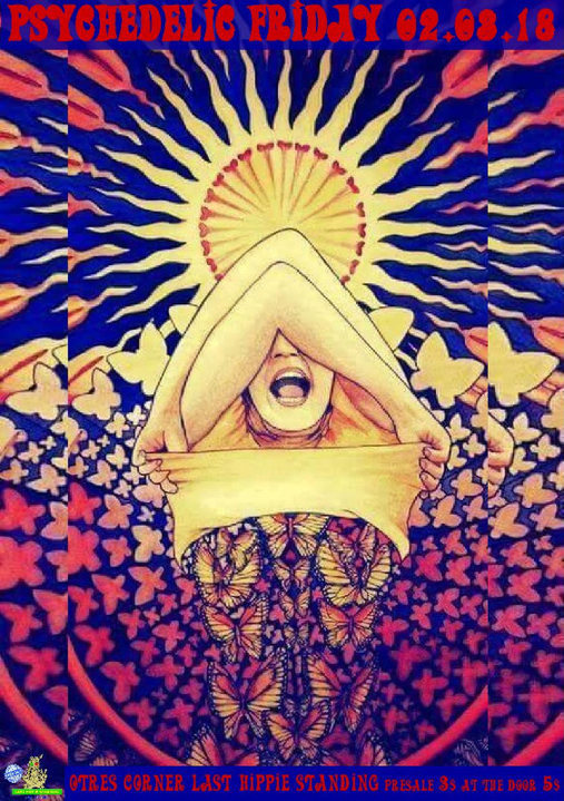 Party Flyer Fullmoon Psychedelic Friday 2 Mar '18, 18:00