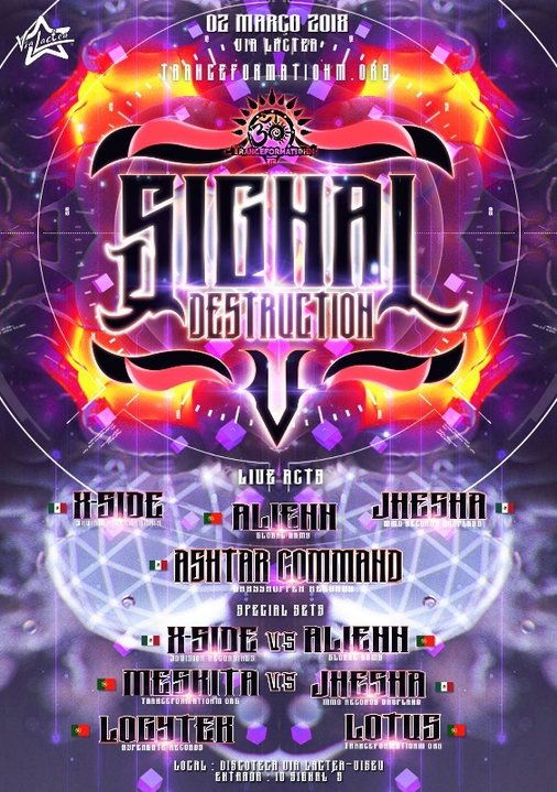 Party Flyer Signal Destruction V - By TranceformatiOhm 2 Mar '18, 23:30