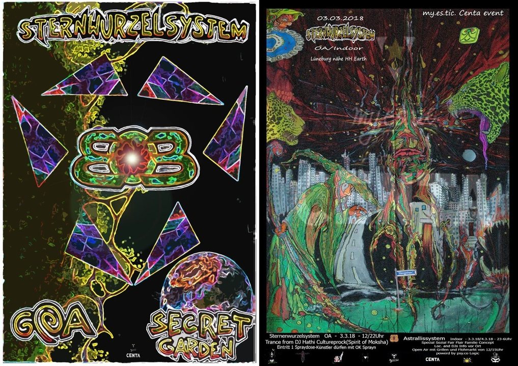 Party Flyer Sternwurzelsystem 3 Mar '18, 12:00