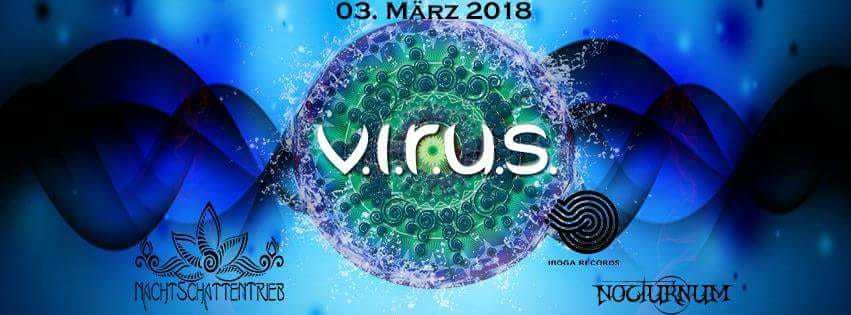 Party Flyer V.I.R.U.S. MEETS SCHLAFLOS #ANIMATO #BANEL#IBOGA# 3 Mar '18, 22:00