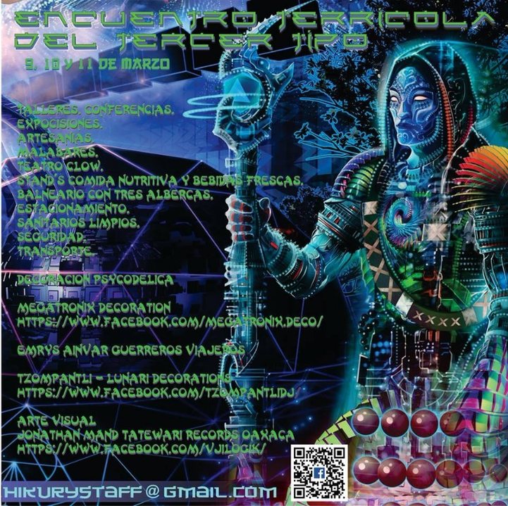 Party Flyer Encuentro terricola del tercer tipo. 9 Mar '18, 00:00