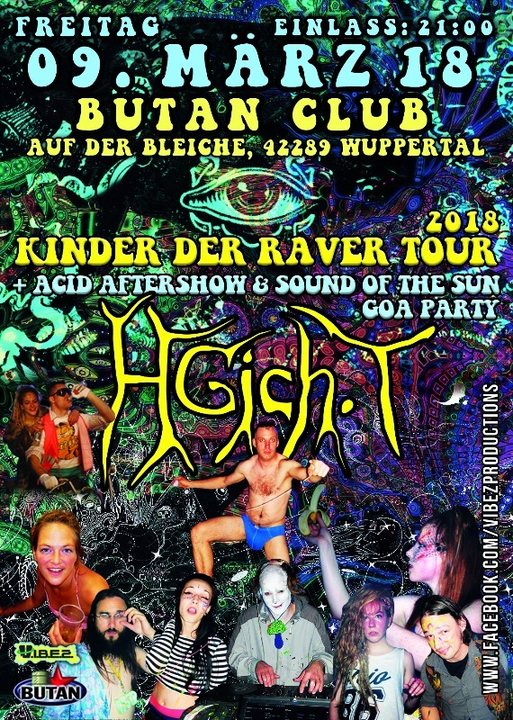 Party Flyer HGich.T Live + Acid Aftershow / Sound of the Sun / Morten Granau 9 Mar '18, 21:00