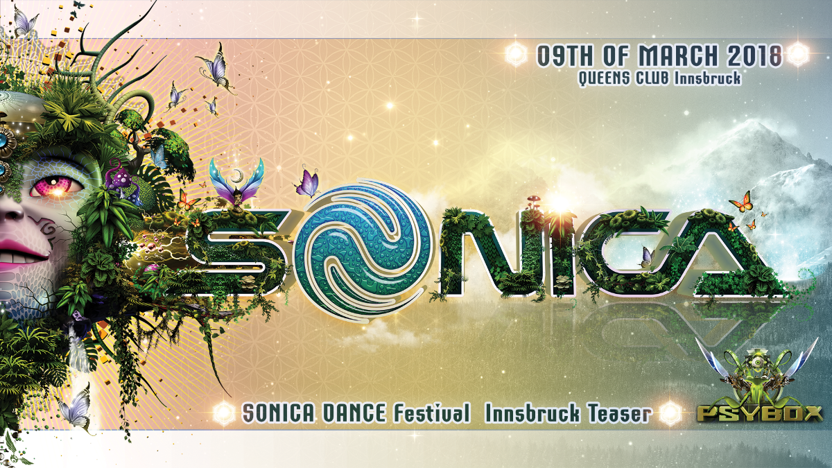 Party Flyer Sonica Festival Austria Teaser with Sonic Species / Ilai / Acid Mind *live 9 Mar '18, 22:00