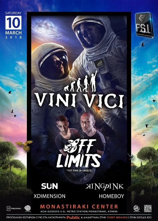 Party Flyer VINI VICI live in Athens! 10 Mar '18, 23:00