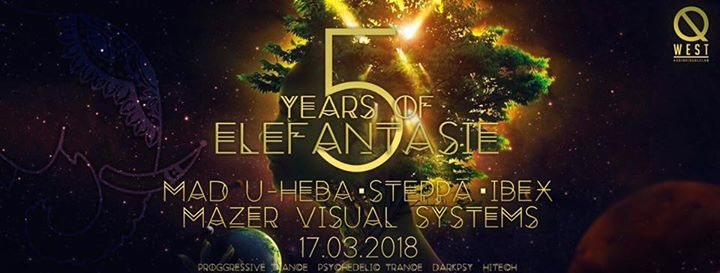 Party Flyer 5 Years of Elefantasie 17 Mar '18, 22:00