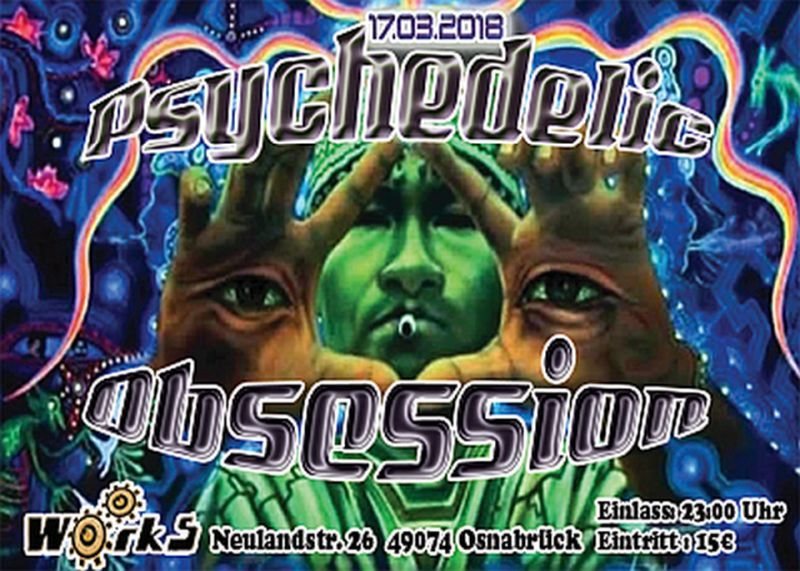 Party Flyer Psychedelic Obsession 17 Mar '18, 23:00