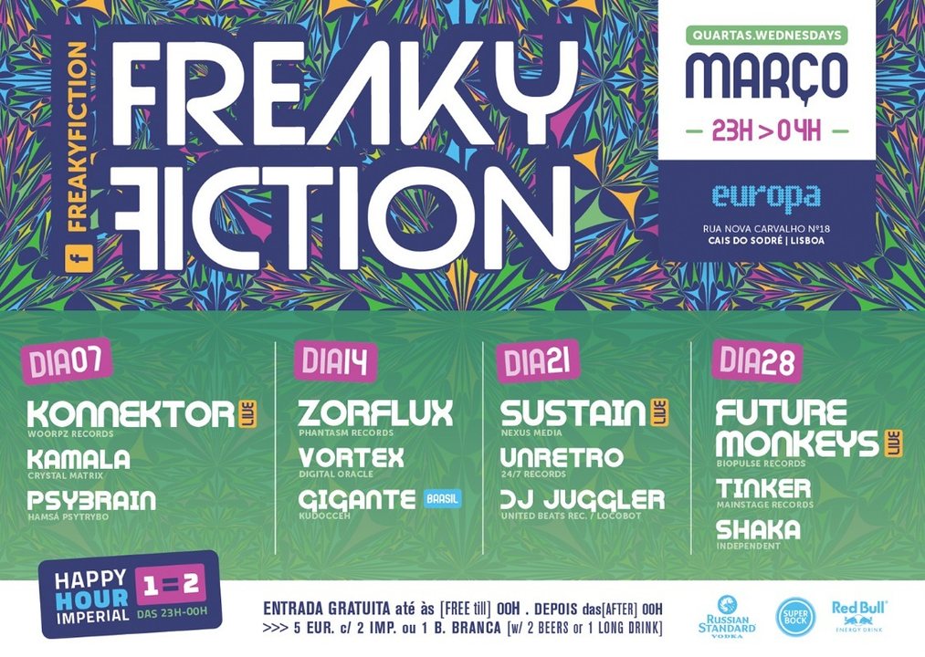 Party Flyer FREAKY FICTION 21 Mar '18, 23:00