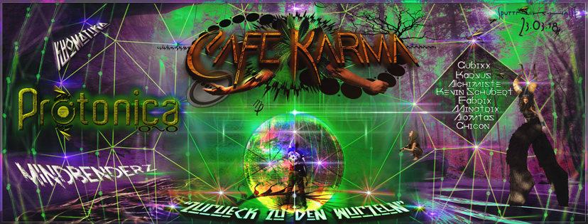 Café Karma´s "Zurück zu den Wurzeln" + "Pascal, Katzi´s 69er" · 23 Mar 18, 22:00