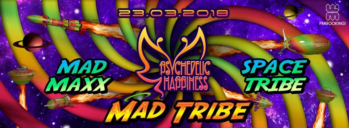 Party Flyer Psychedelic Happiness - The big opening of the Season 23 Mar '18, 22:00