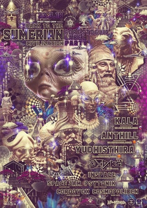 Party Flyer Spirit Tribe Crew Hosted Foresdelic in Israel 23 Mar '18, 23:30