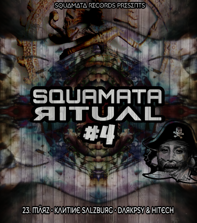 Party Flyer SQUAMATA RITUAL #4 - DARKPSY & HITECH 23 Mar '18, 22:00