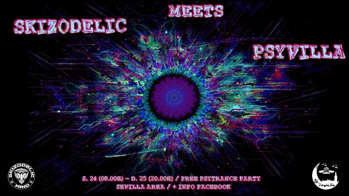 Party Flyer SKIZODELIC MEETS PSYVILLA 24 Mar '18, 10:00