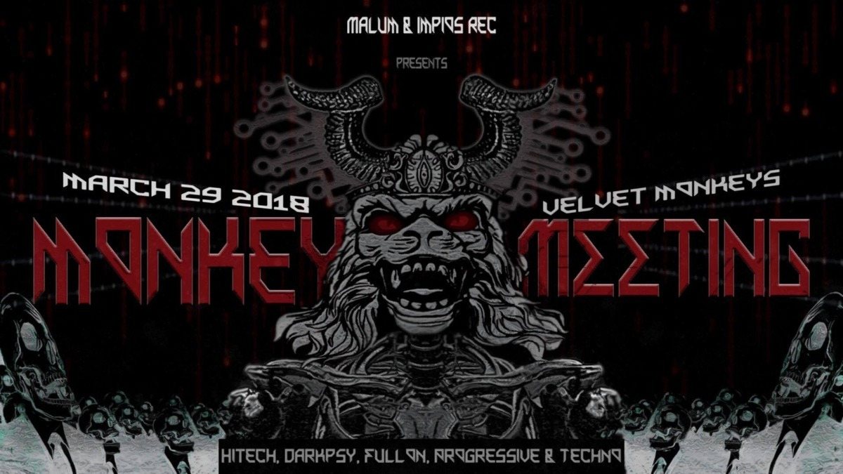 Party Flyer Monkey Meeting 29 Mar '18, 23:00