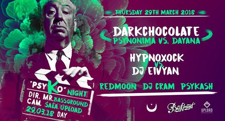 Party Flyer Un Jueves PSYKO en Barcelona City! 29 Mar '18, 23:55