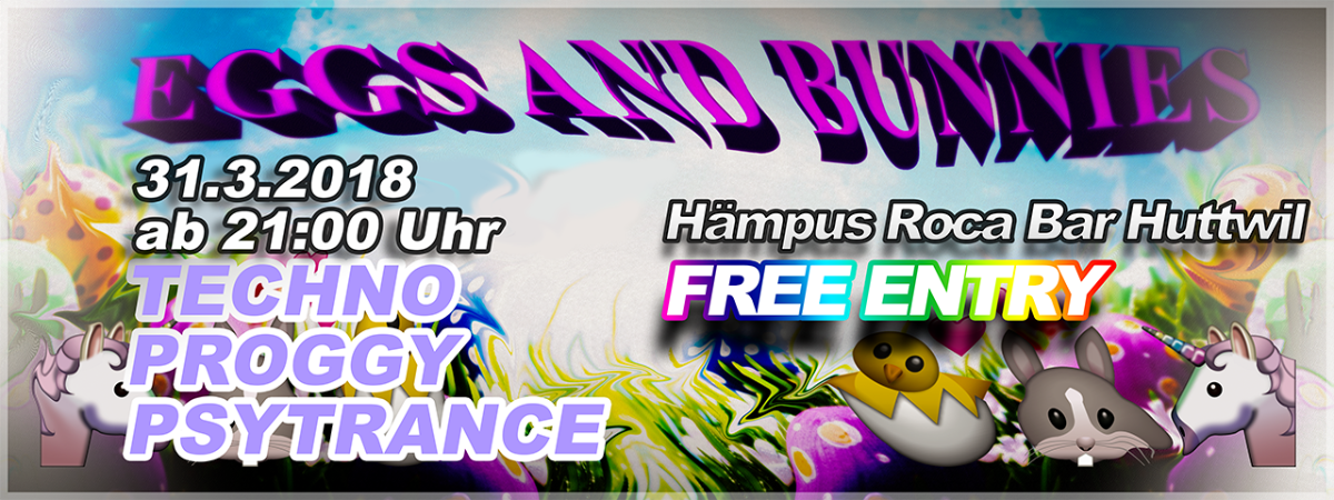 Party Flyer Eggs and Bunnies 31 Mar '18, 21:00