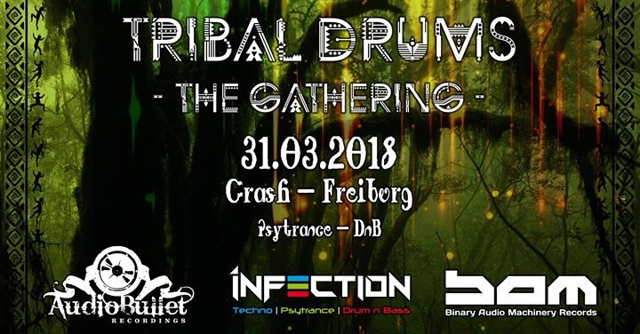 Party Flyer Tribal Drums - The Gathering 31 Mar '18, 23:00