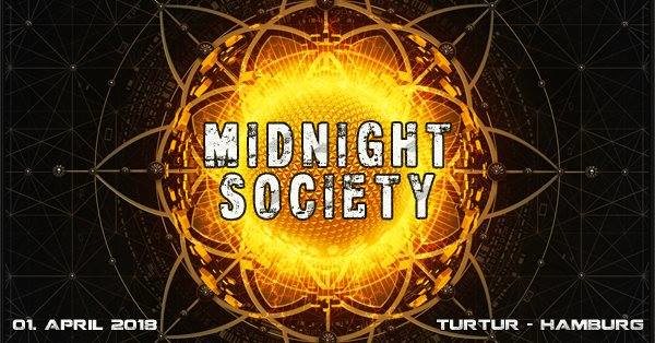 Party Flyer Midnight Society (Psychedelic Trance Event) 1 Apr '18, 23:00