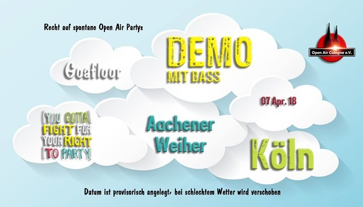 Party Flyer Demo für spontane Open Air Partys 2018 (Goa) 7 Apr '18, 12:30