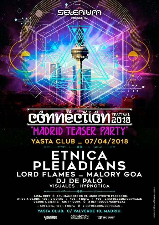 Party Flyer Selenium - Connection Festival Teaser Party 7 Apr '18, 23:30