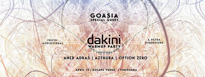 Party Flyer Dakini Warm-up Timisoara, Romania 13 Apr '18, 22:30