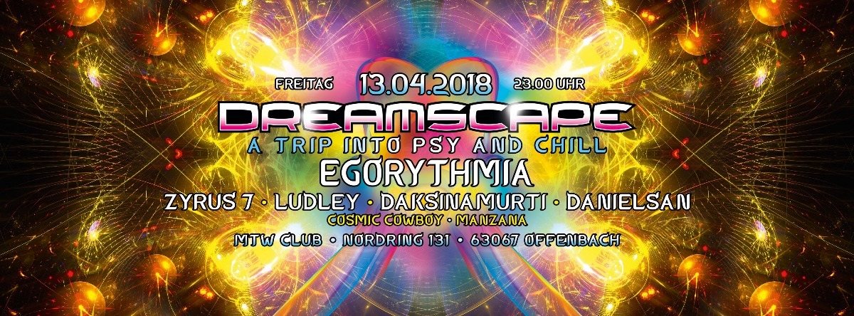 Party Flyer DREAMSCAPE with Egorhytmia 13 Apr '18, 23:00