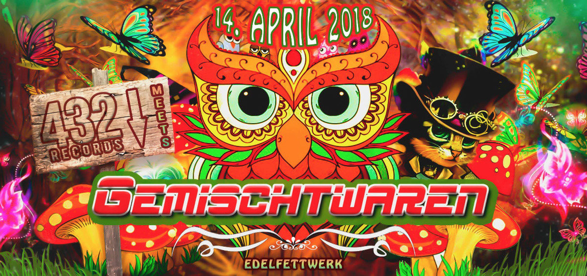 Party Flyer ★★★ GEMISCHTWAREN - 432 RECORDS SPECIAL ★★★ 14 Apr '18, 22:00
