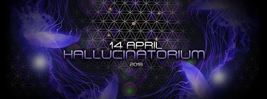 Party Flyer Hallucinatorium Evolution Seven 14 Apr '18, 22:00