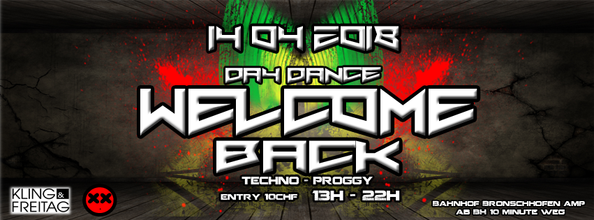 Party Flyer WELCOME BACK DAY DANCE 14 Apr '18, 13:00