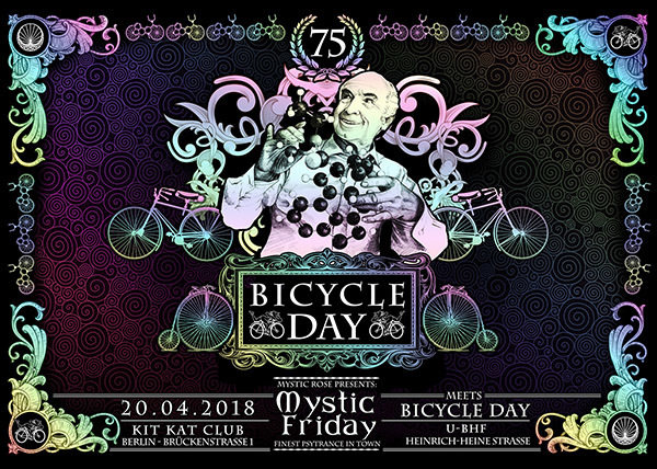 Party Flyer Mystic Friday meets Bicycle Day 20 Apr '18, 23:00