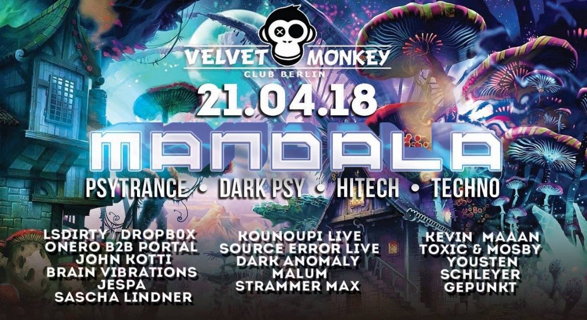 Party Flyer Mandala w/ LsDirty,Onero b2b Portal,DropBox 21 Apr '18, 23:00