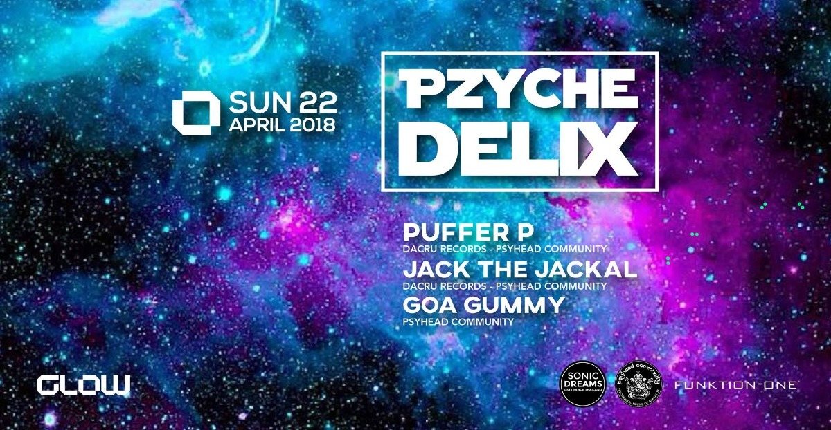Party Flyer Pzychedelix 22 Apr '18, 21:00