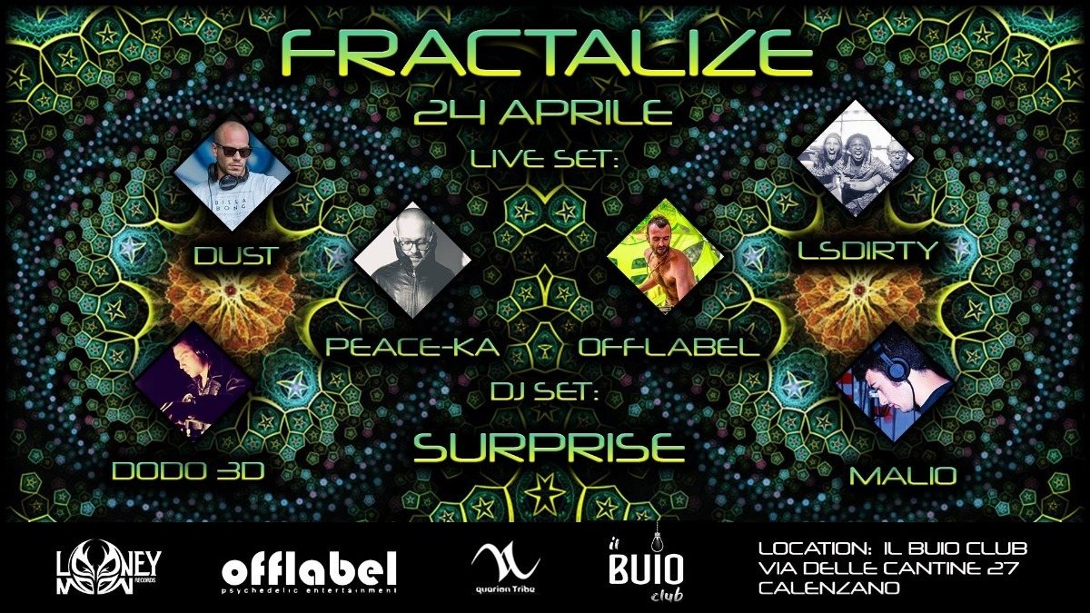 Party Flyer ▽ F R Ⓐ C T Ⓐ L I Z E ▽ 24 Apr '18, 23:00