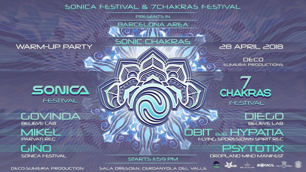 Party Flyer Sonic Chakras 28 Apr '18, 23:30
