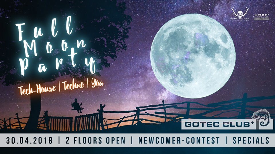 Party Flyer Full Moon Party Karlsruhe 30 Apr '18, 23:00