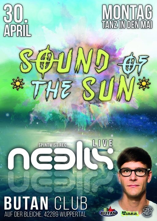 Party Flyer Sound of the Sun / Neelix/ 5 Areas / Tanz in den Mai 30 Apr '18, 22:00