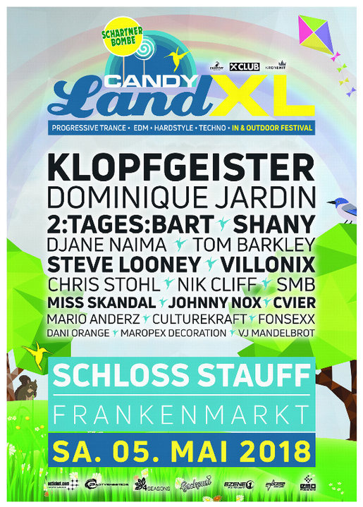 Party Flyer Candyland XL mit KLOPFGEISTER & Djane NAIMA 5 May '18, 19:00