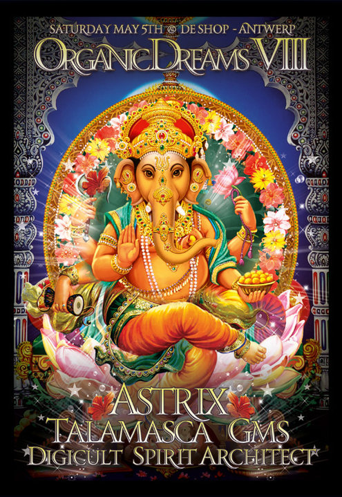 Party Flyer Organic Dreams VIII with Astrix, DigiCult and more 5 May '18, 22:00