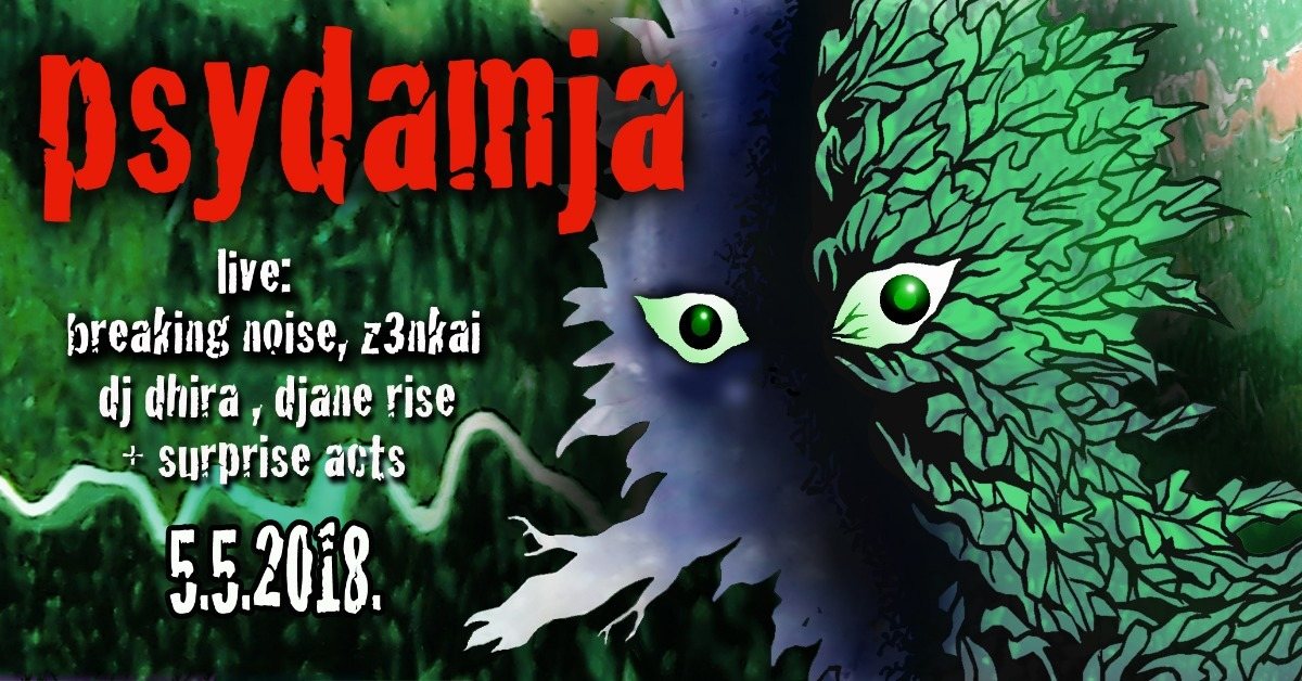 Party Flyer Psydamja w/Digital Shamans Records 5 May '18, 20:00