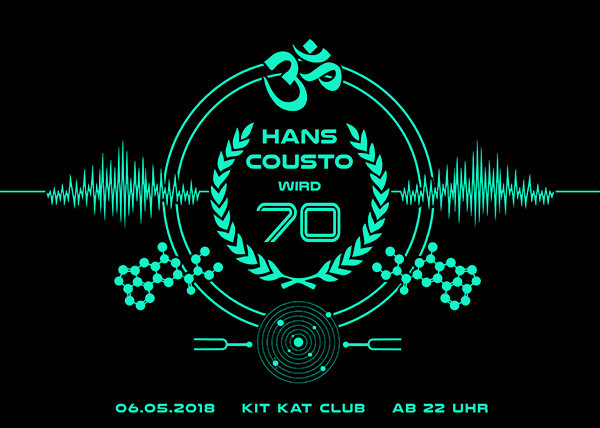 Party Flyer Hans Cousto wird 70 6 May '18, 22:00