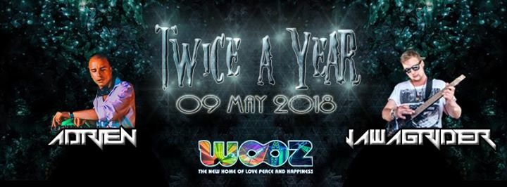 Party Flyer Ƹ̵̡ӜƷ Twice a Year Ƹ̵̡ӜƷ w// Audiostatik / Jawgrinder / Adrien 9 May '18, 22:00