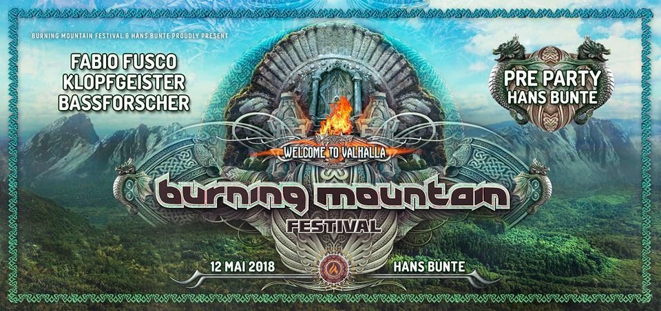Party Flyer Burning Mountain Pre-Party 12 May '18, 22:00
