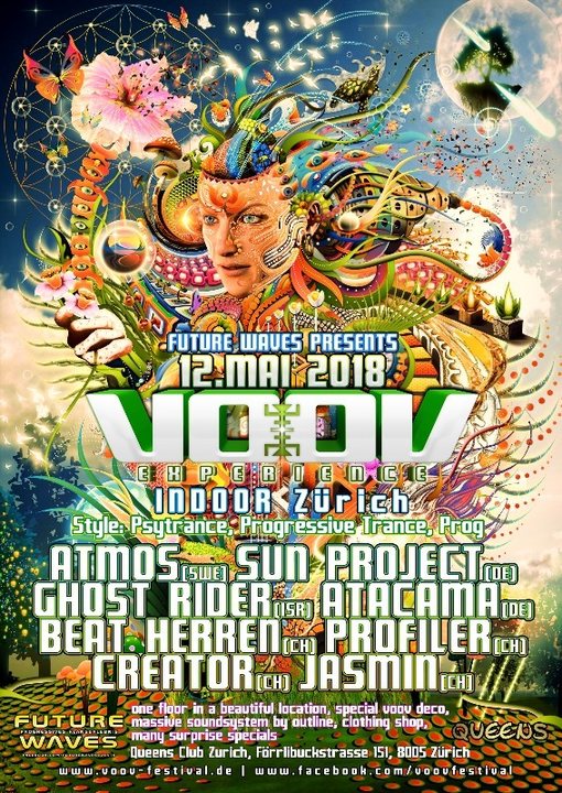 VOOV Indoor Zurich - Atmos, Sun Project, Ghost Rider uvm · 12 May '18, 23:00