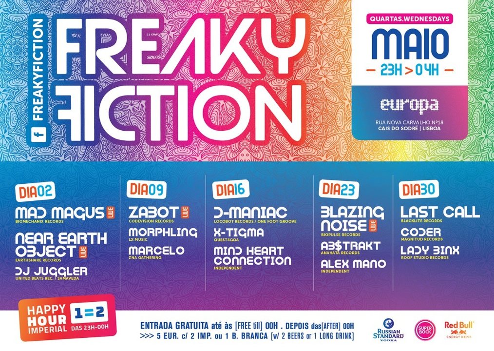 Party Flyer FREAKY FICTION 16 May '18, 23:00