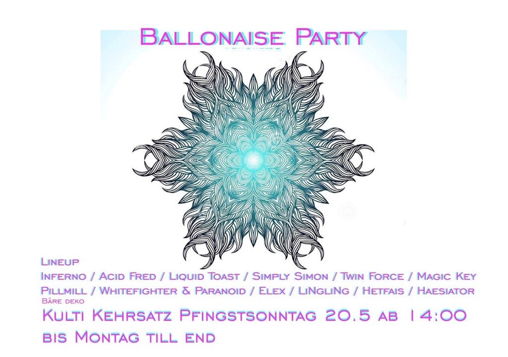 Party Flyer Verein Zuercher 20 May '18, 14:00