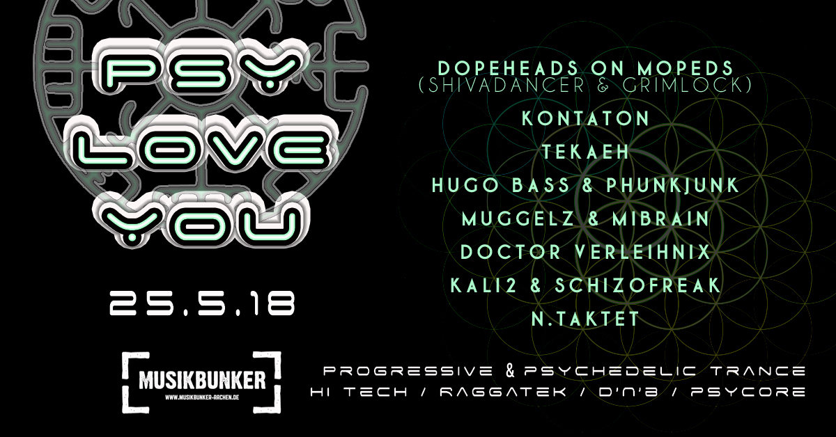 Party Flyer PSY LOVE YOU 25 May '18, 23:00