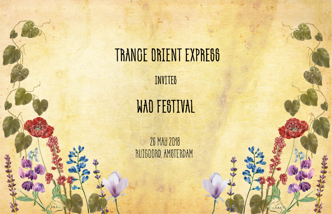 Party Flyer Trance Orient Express invites WAO Festival 26 May '18, 22:00