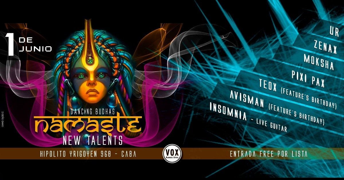 Party Flyer Namaste 1 Jun '18, 23:30