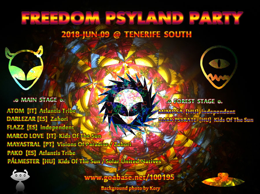 Party Flyer Freedom PsyLand Party 9 Jun '18, 18:00