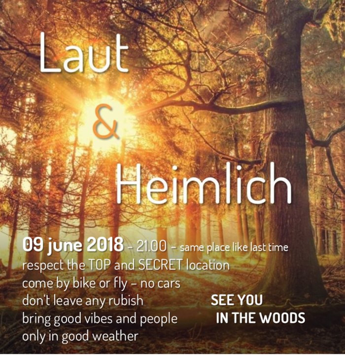 Party Flyer Laut & Heimlich ! 9 Jun '18, 21:00