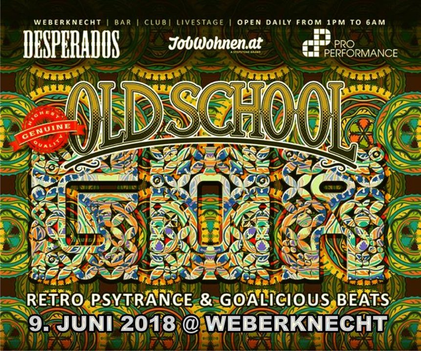 Party Flyer Oldschool Goa Party 9 Jun '18, 22:00